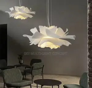 Modern Acrylic Flower Chandelier Multi-Layer