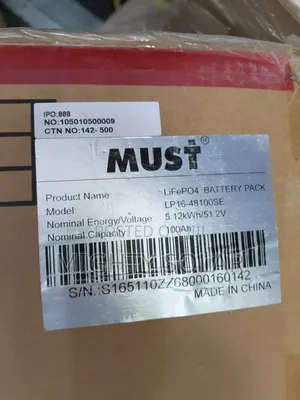 5kwh 48v MUST Lithium Ion Battery