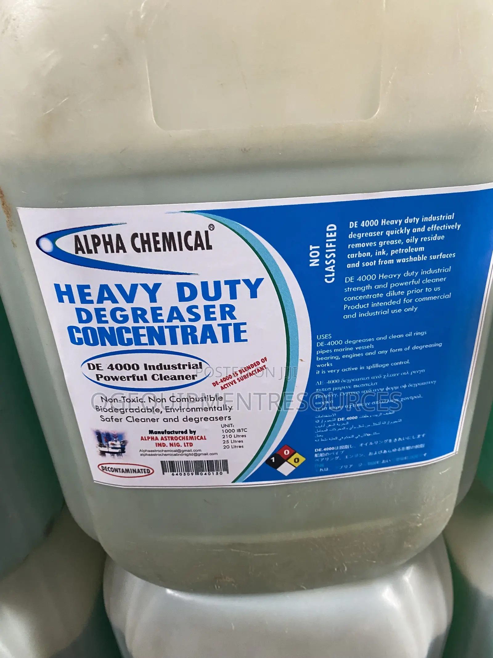Heavy Duty Degreaser Concentrate (DE 4000)