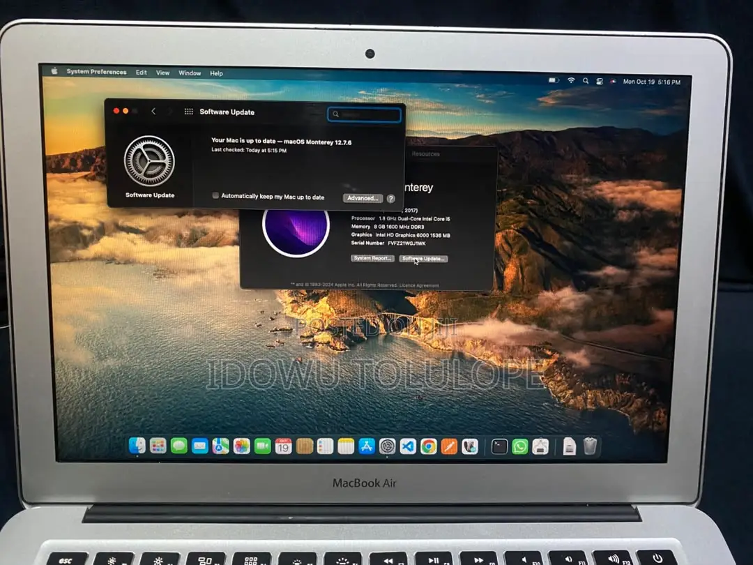 Laptop Apple MacBook Air 2017 8GB Intel Core i5 SSD 128GB