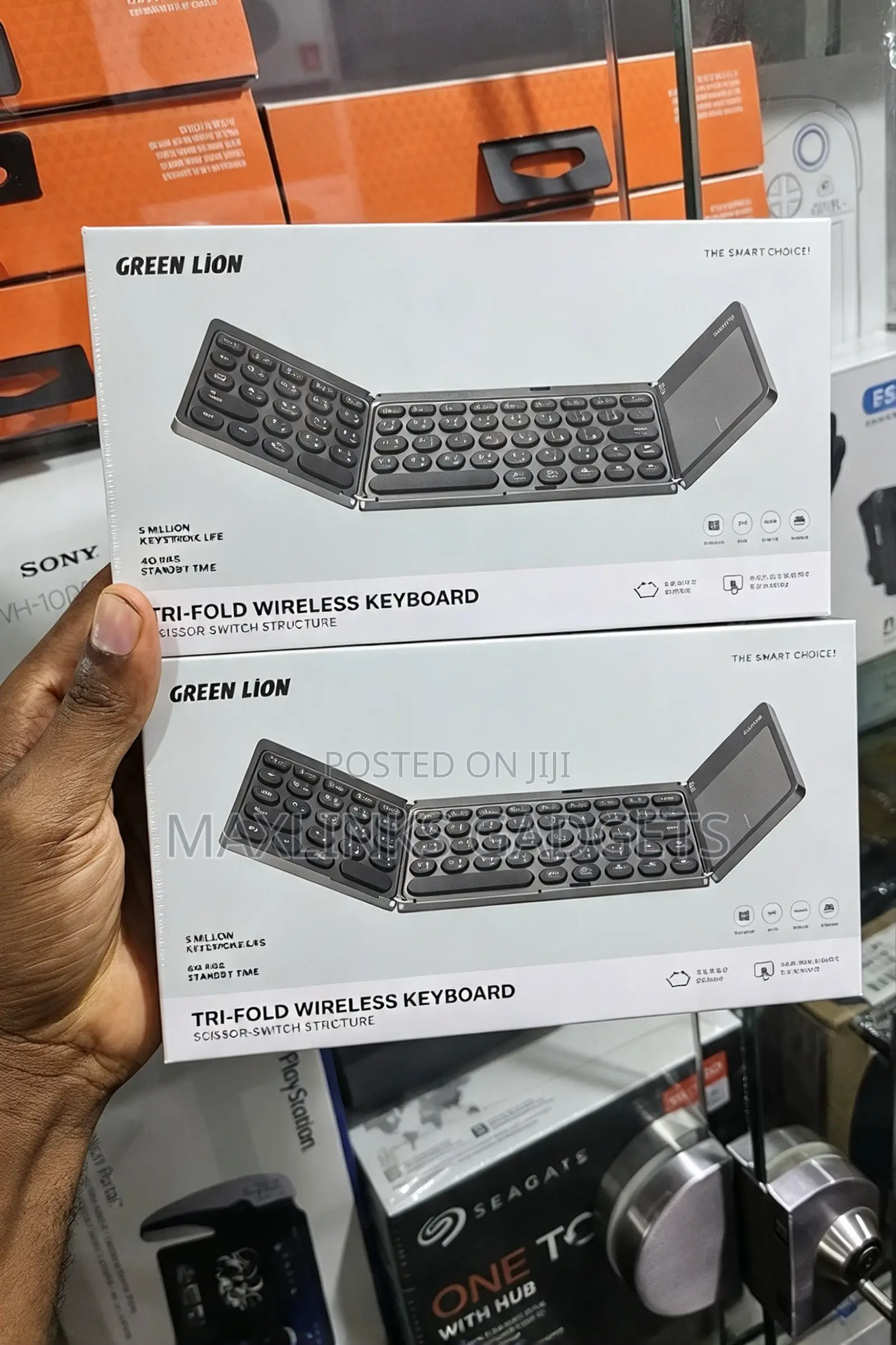 Green Lion Tri-Fold Wireless Keyboard