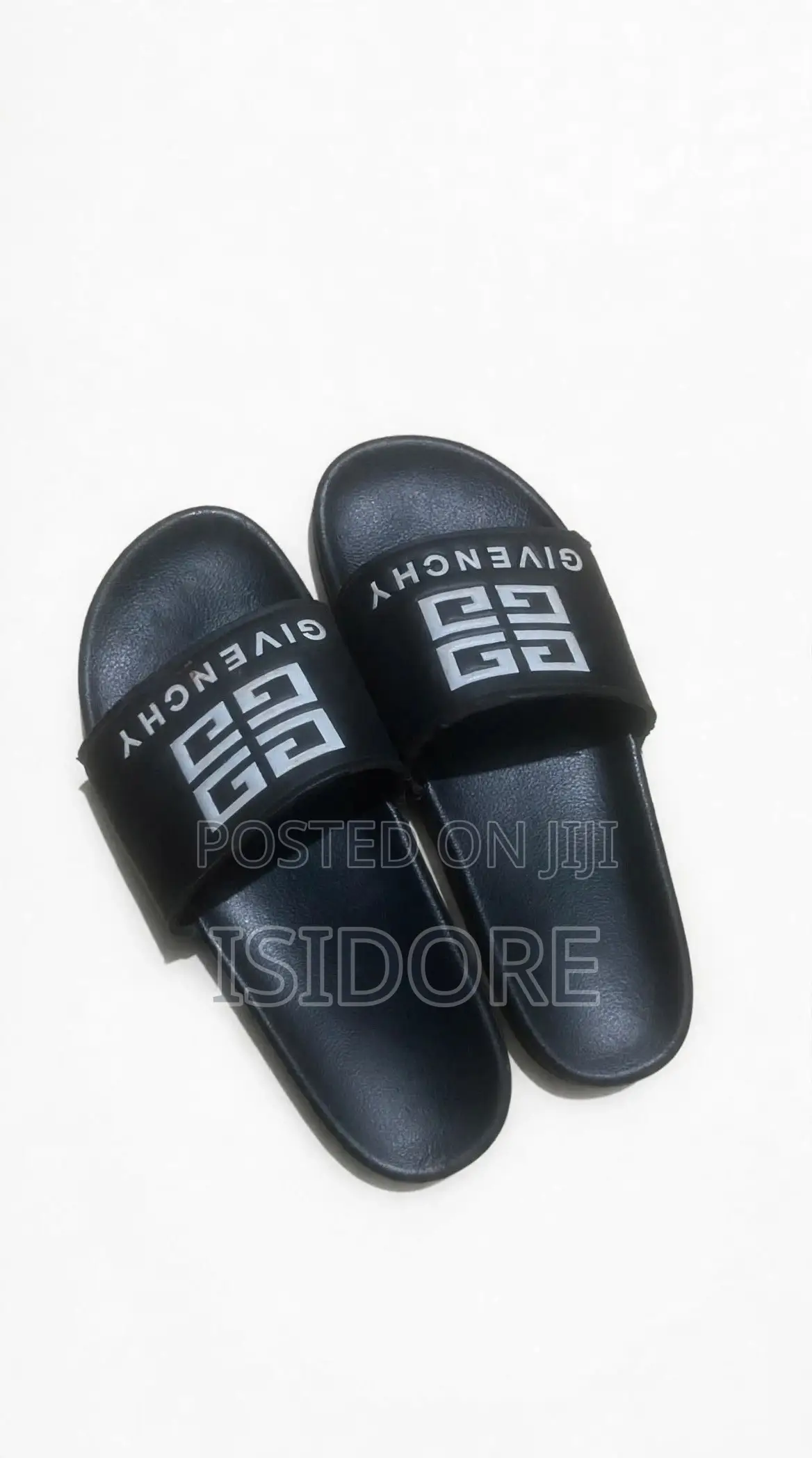Givenchy Slides - Black and White Designer Slides - Size 43