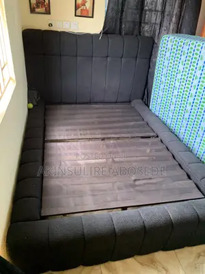 Black 4x6 Puffy Bedframe
