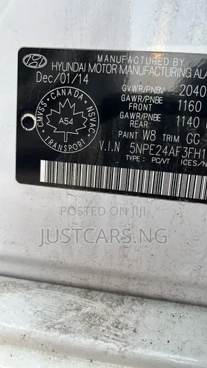 Hyundai Sonata 2015 White