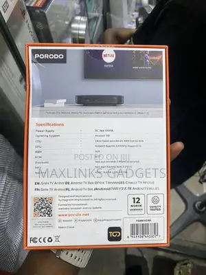 Porodo Smart View Android TV Box