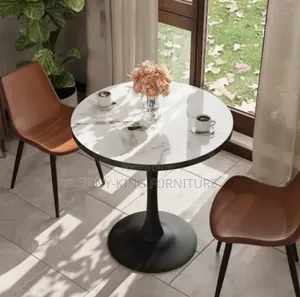 Modern Mini Marble Top Dining Table Set