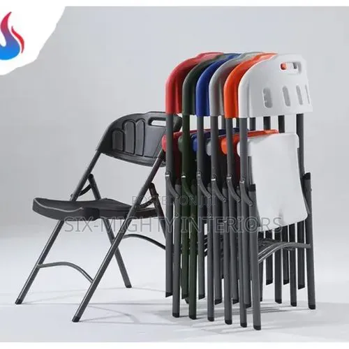 Foldable Mobile Plastic Chair (Heavy Duty)