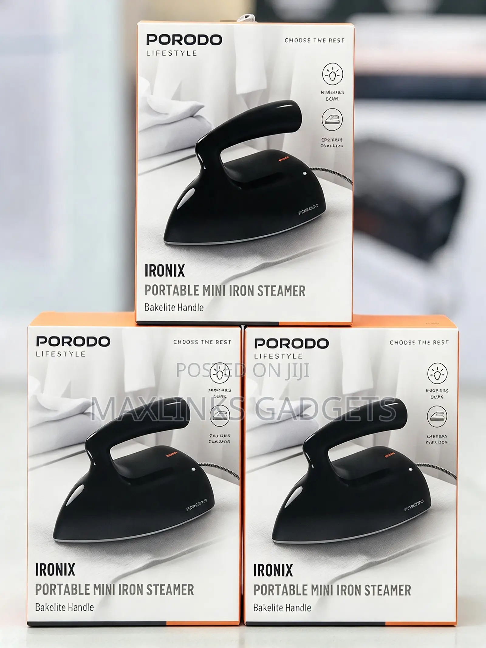 Porodo Ironix Portable Mini Iron Steamer
