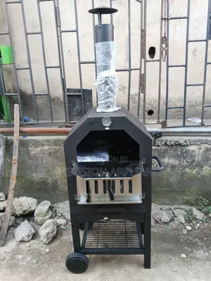 Charcoal and Firewood Freestanding BBQ GRILL With Pizza Oven Barbecue