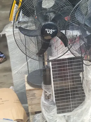 18"inches Us Solar-Rechargeable Standing Fan