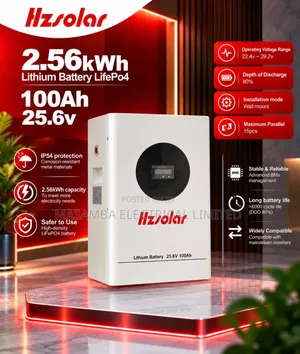 Hzsolar Lithium Battery 2.56kwh 25.6v