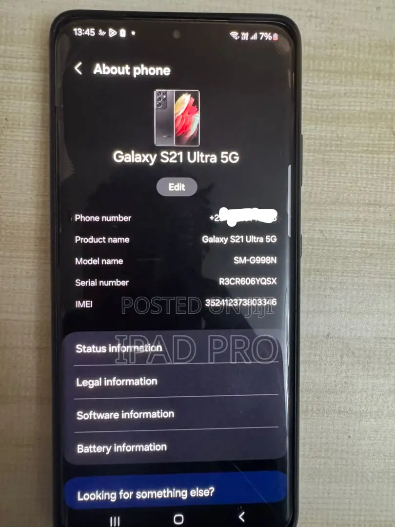 Samsung Galaxy S21 Ultra 5G 256 GB Silver