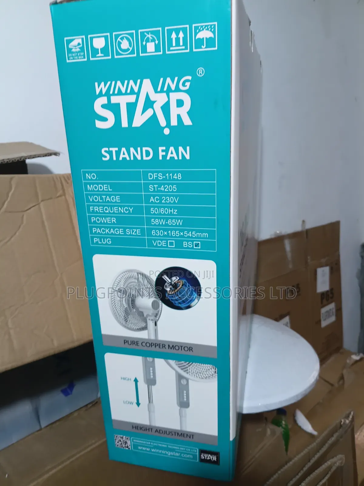 Winning Star Quality Electric Stan Fan 18"