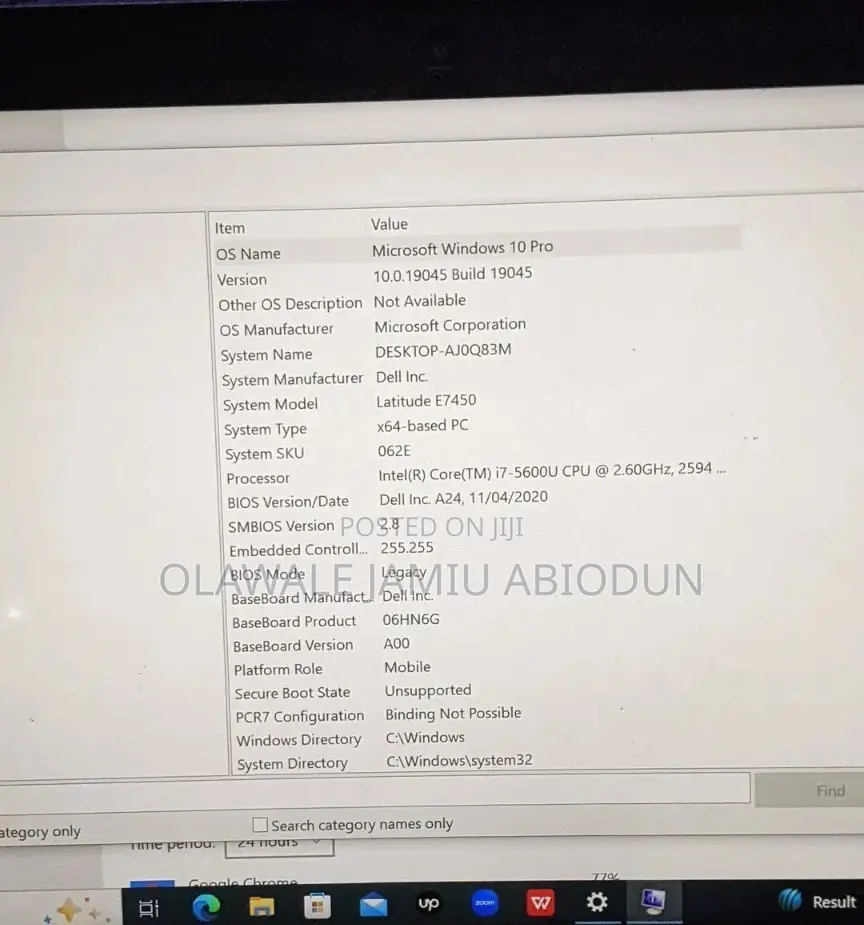 Laptop Dell Latitude E7450 8GB Intel Core i7 SSD 256GB