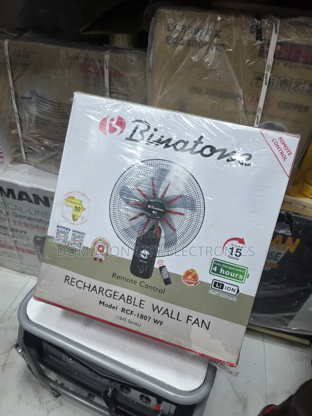 This Is Binatone Rechargeable Wall Mount Fan(18inch)