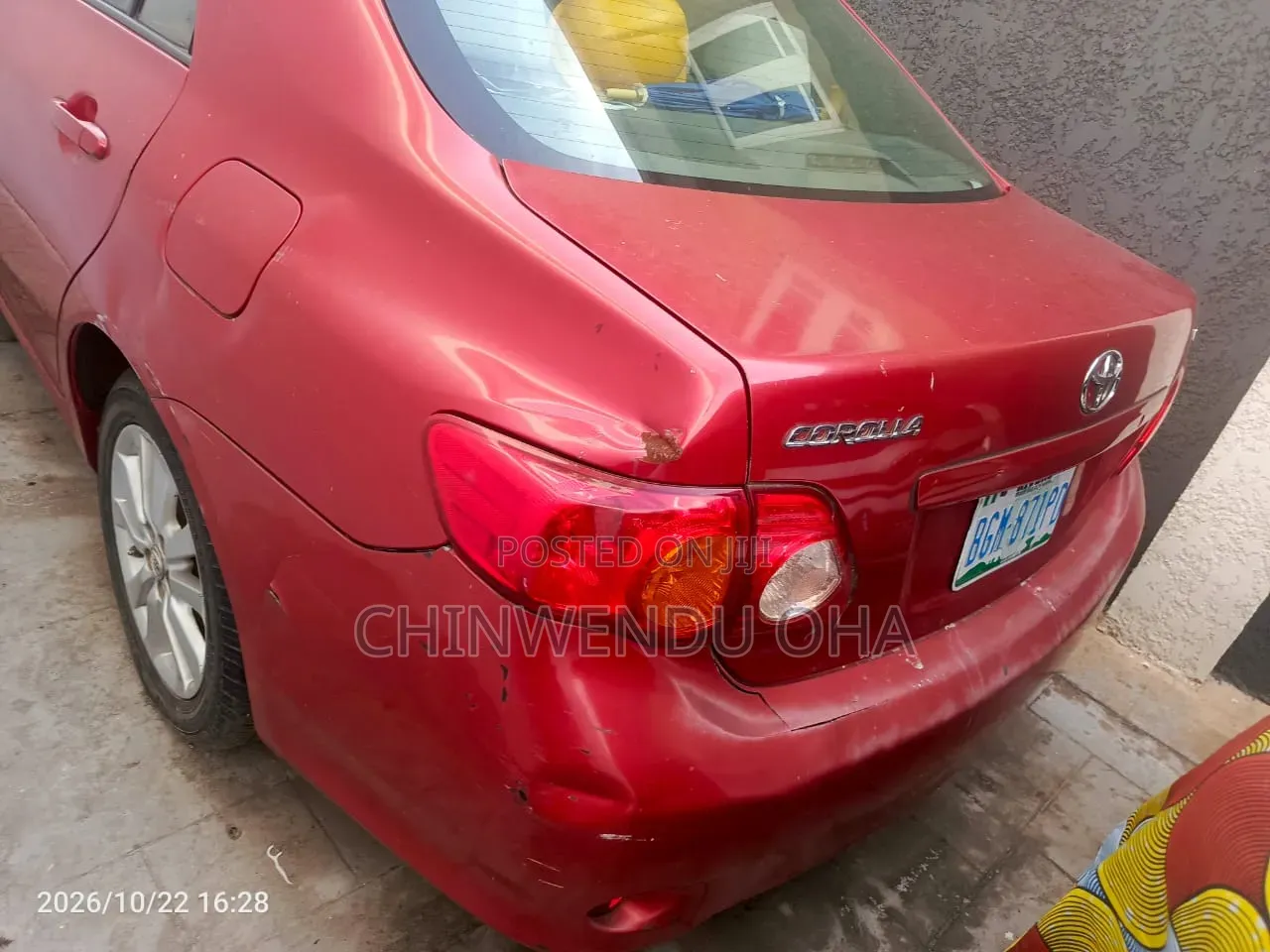 Toyota Corolla 2010 Red