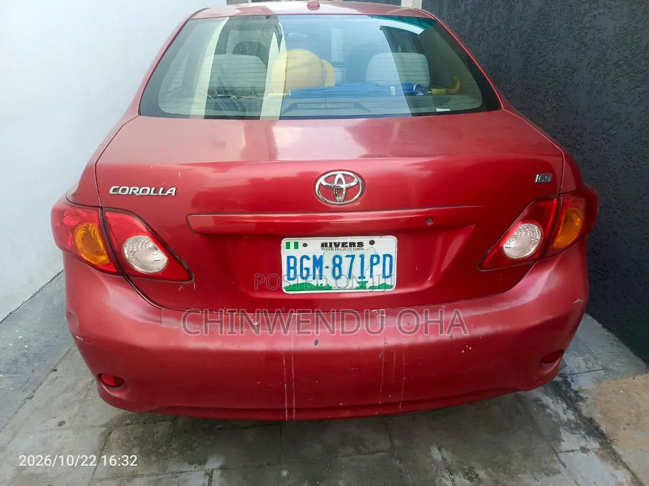 Toyota Corolla 2010 Red