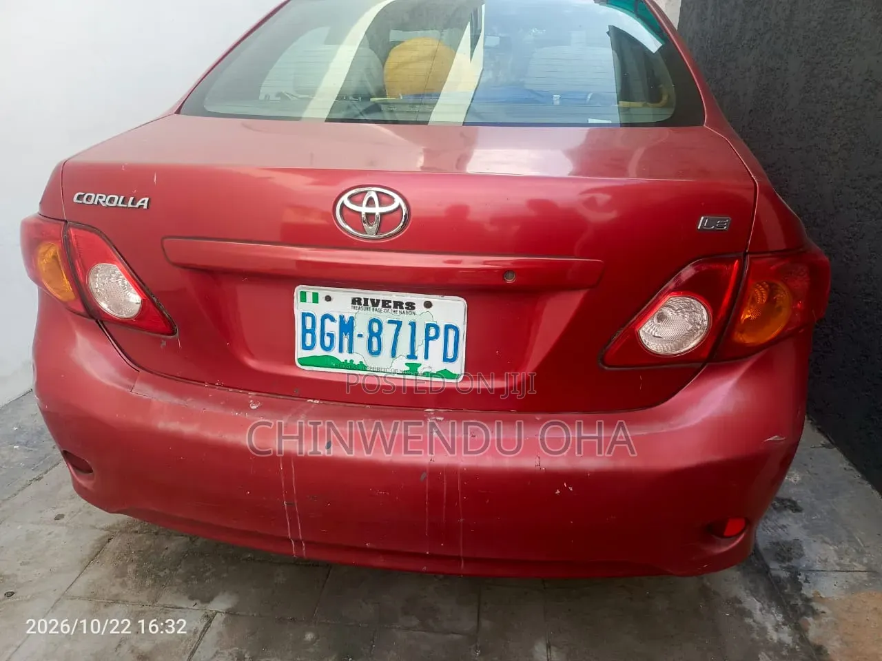 Toyota Corolla 2010 Red