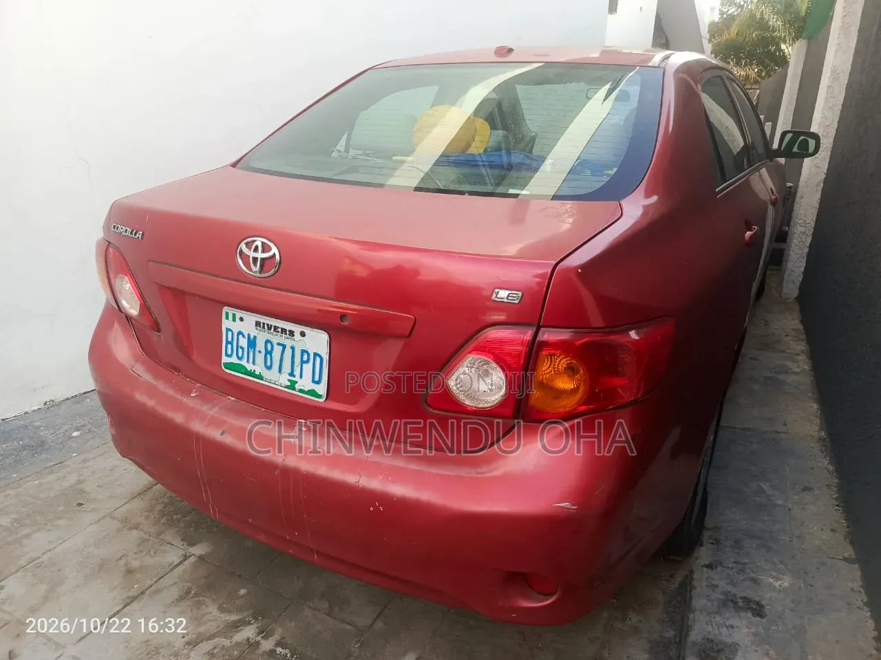 Toyota Corolla 2010 Red