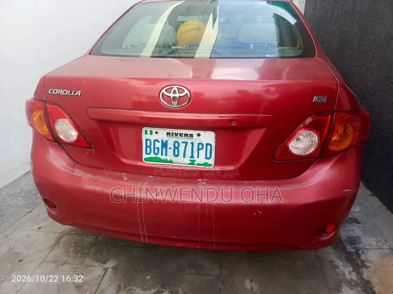 Toyota Corolla 2010 Red