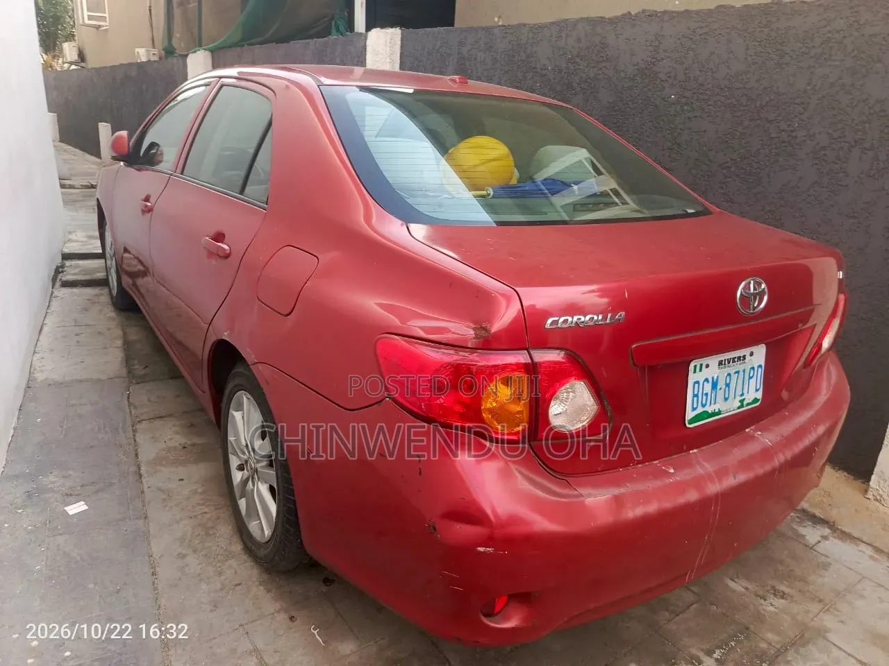 Toyota Corolla 2010 Red