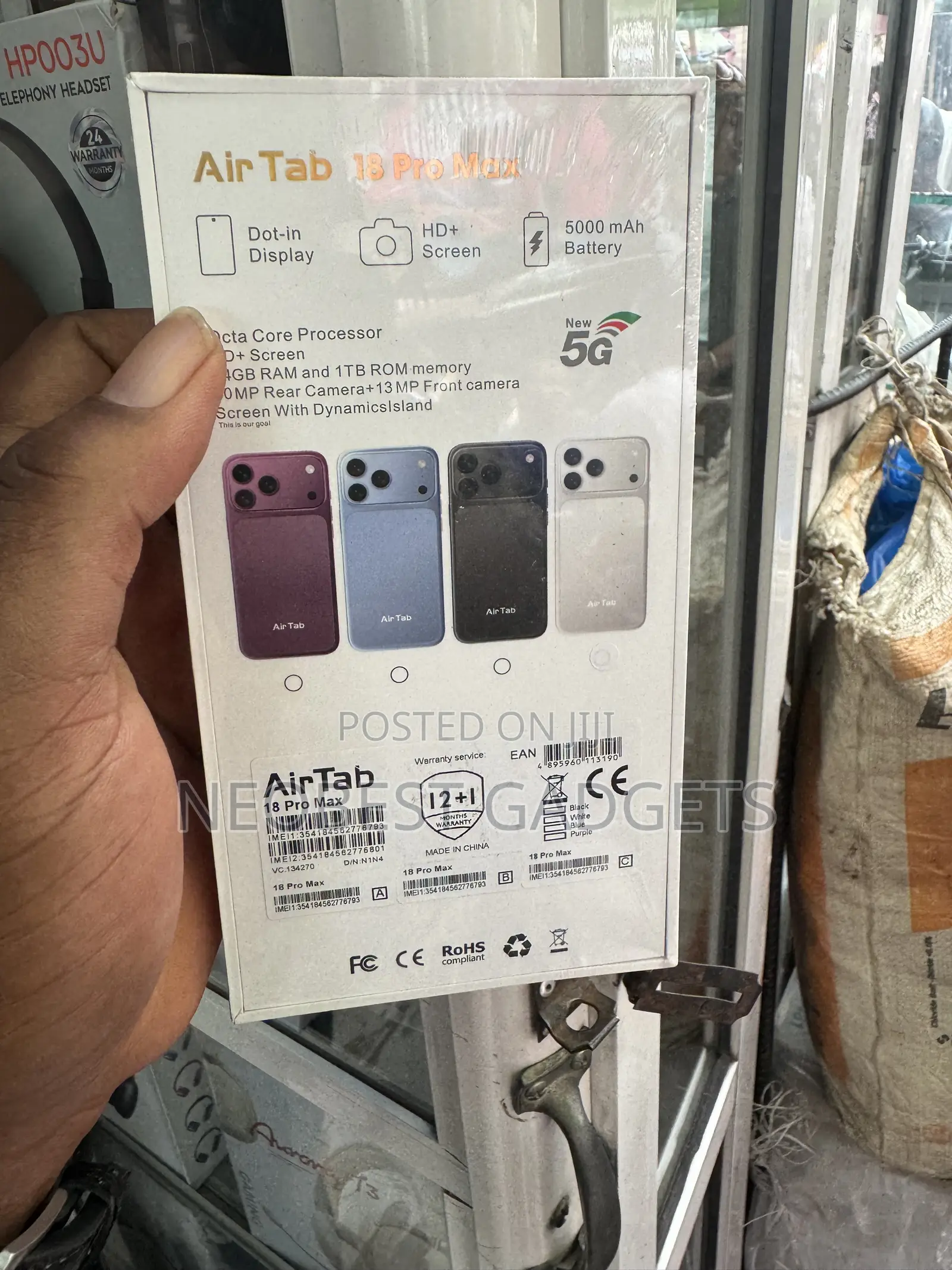 New AirTab 17 Pro Max 1 TB Silver