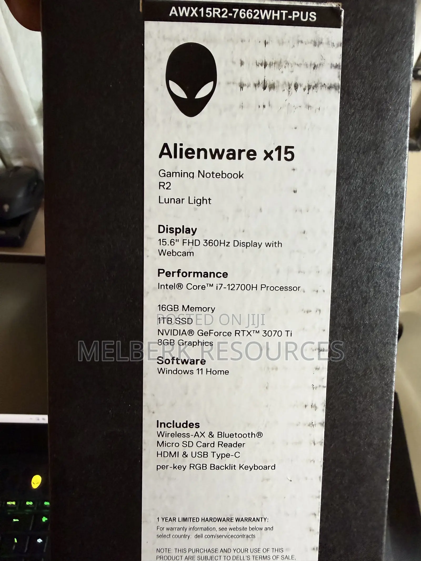 Laptop Alienware X15 r2 16GB Intel Core i7 SSD 1T