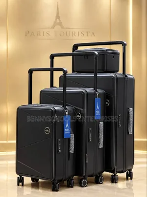 Set of 4 Paris Tourista Wide Pole Luggage Boxes and Kit