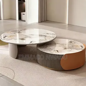 Modern 2in1 Round Coffee Table Set.