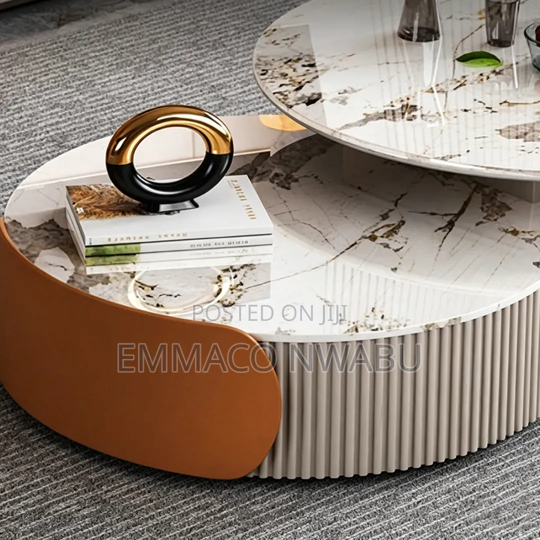 Modern 2in1 Round Coffee Table Set.