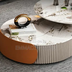 Modern 2in1 Round Coffee Table Set.