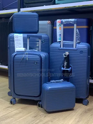 Set of 5 Quality Imported Rubber Luggage Boxes With Expansion and USB