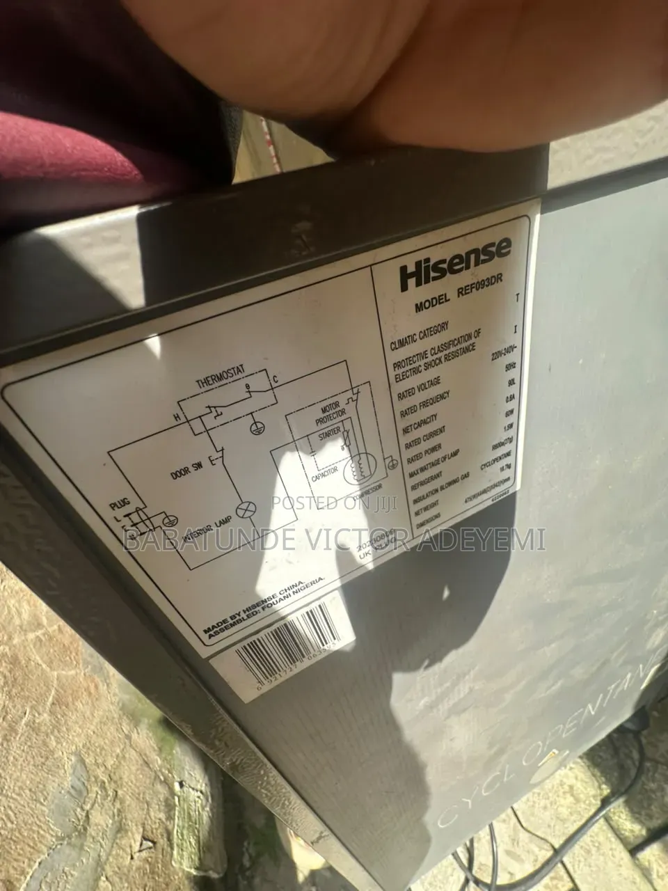 Table Top Hisense Fridge