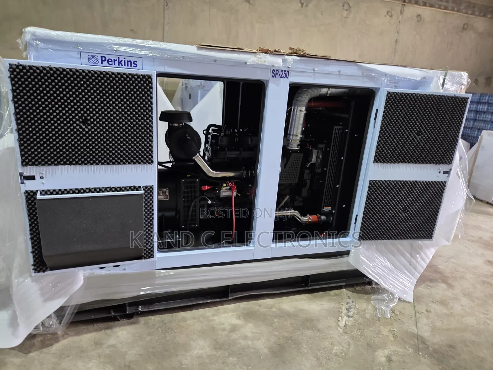 Original Perkins 250kVA Diesel Generator – Silent Operation