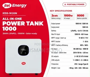 Itel Power Tank 1kva 2kWh.