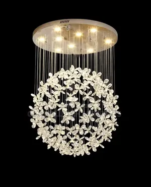Crystal Flower Chandelier