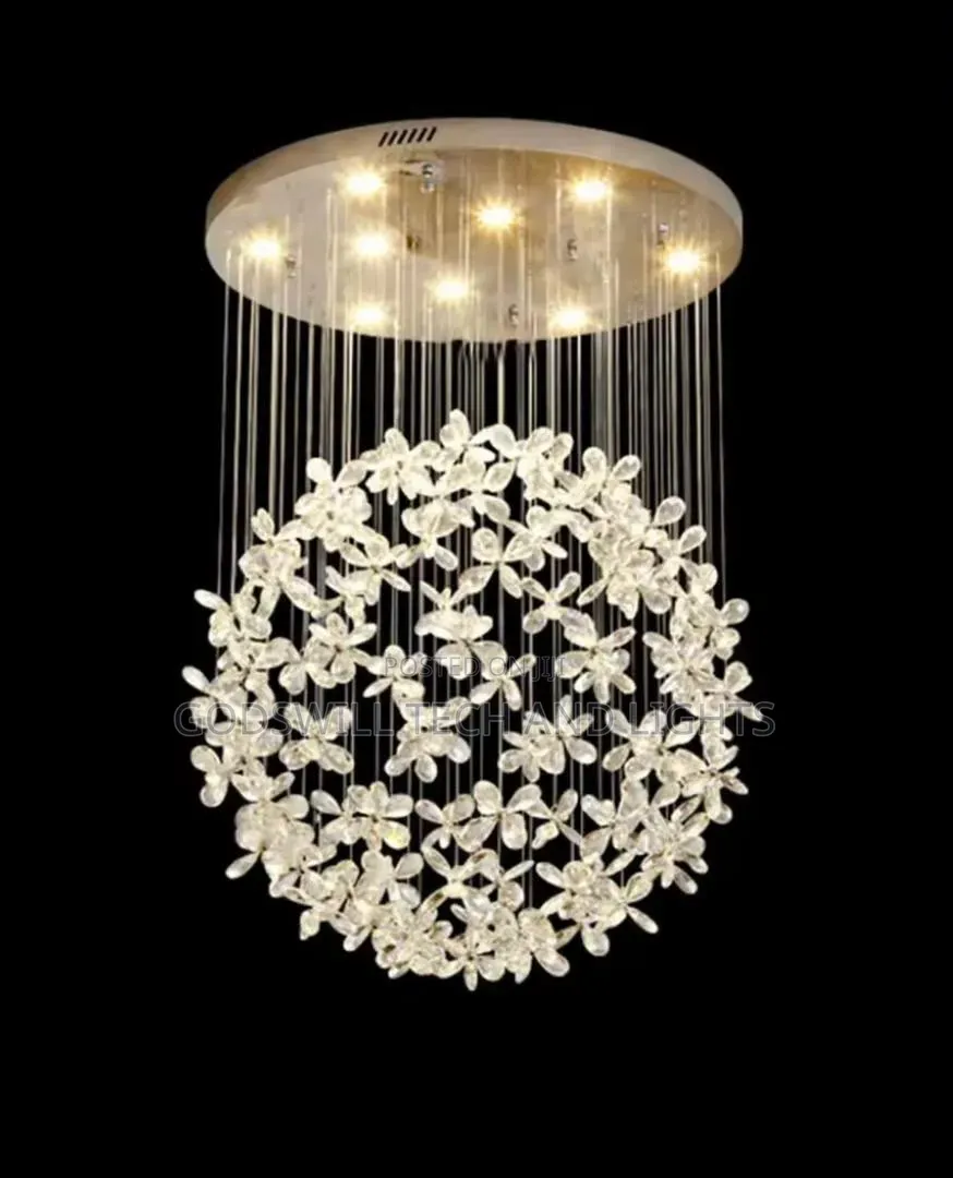 Crystal Flower Chandelier