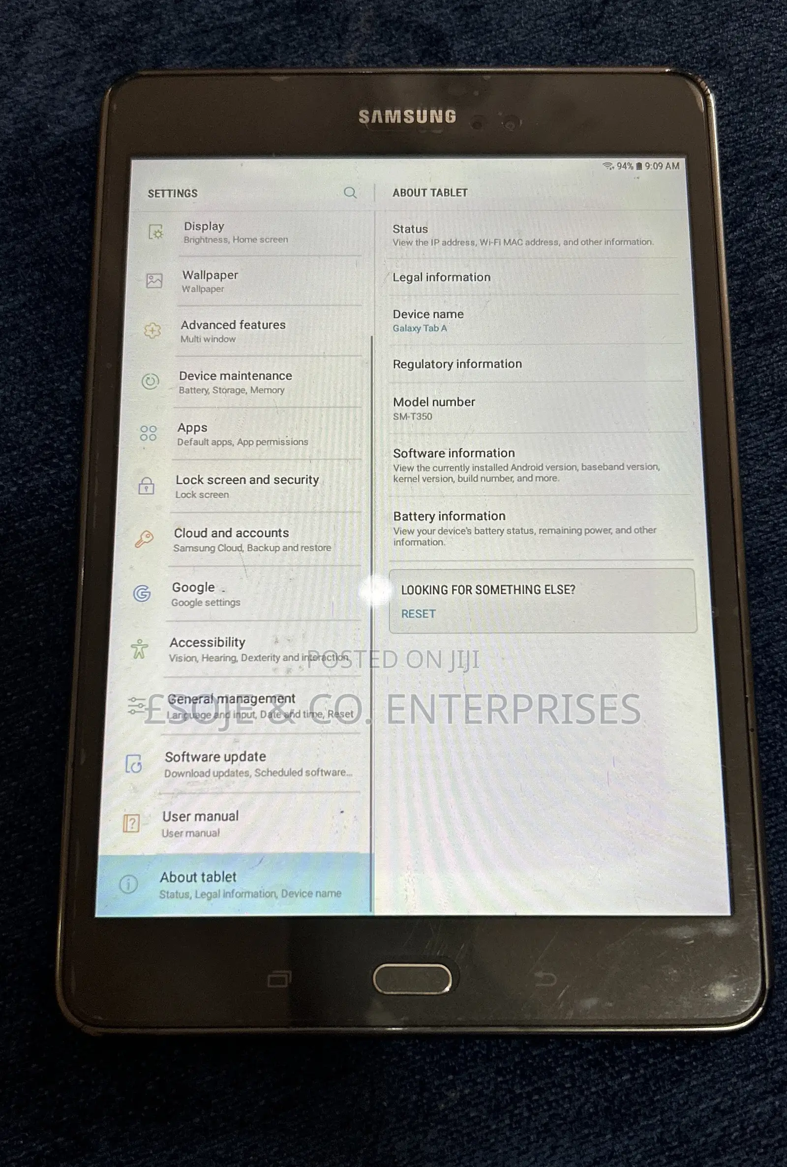 Samsung Galaxy Tab A SM-T285 16 GB Gray
