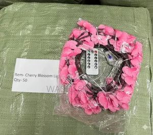 Pink Cherry Blossom Vine LED Fairy Light