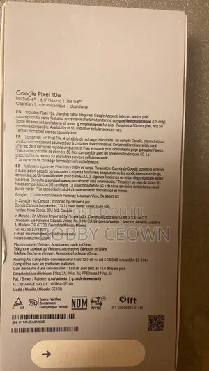 New Google Pixel 10a 256 GB Black