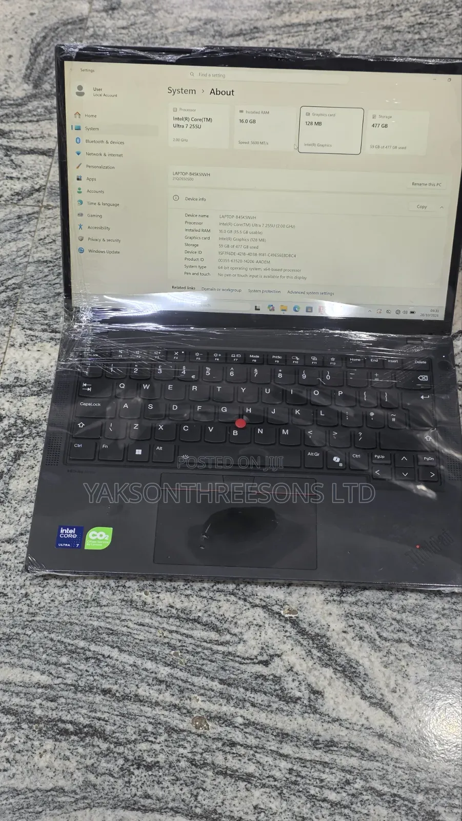 Laptop Lenovo ThinkPad T14 16GB Intel Core Ultra 7 SSD 512GB
