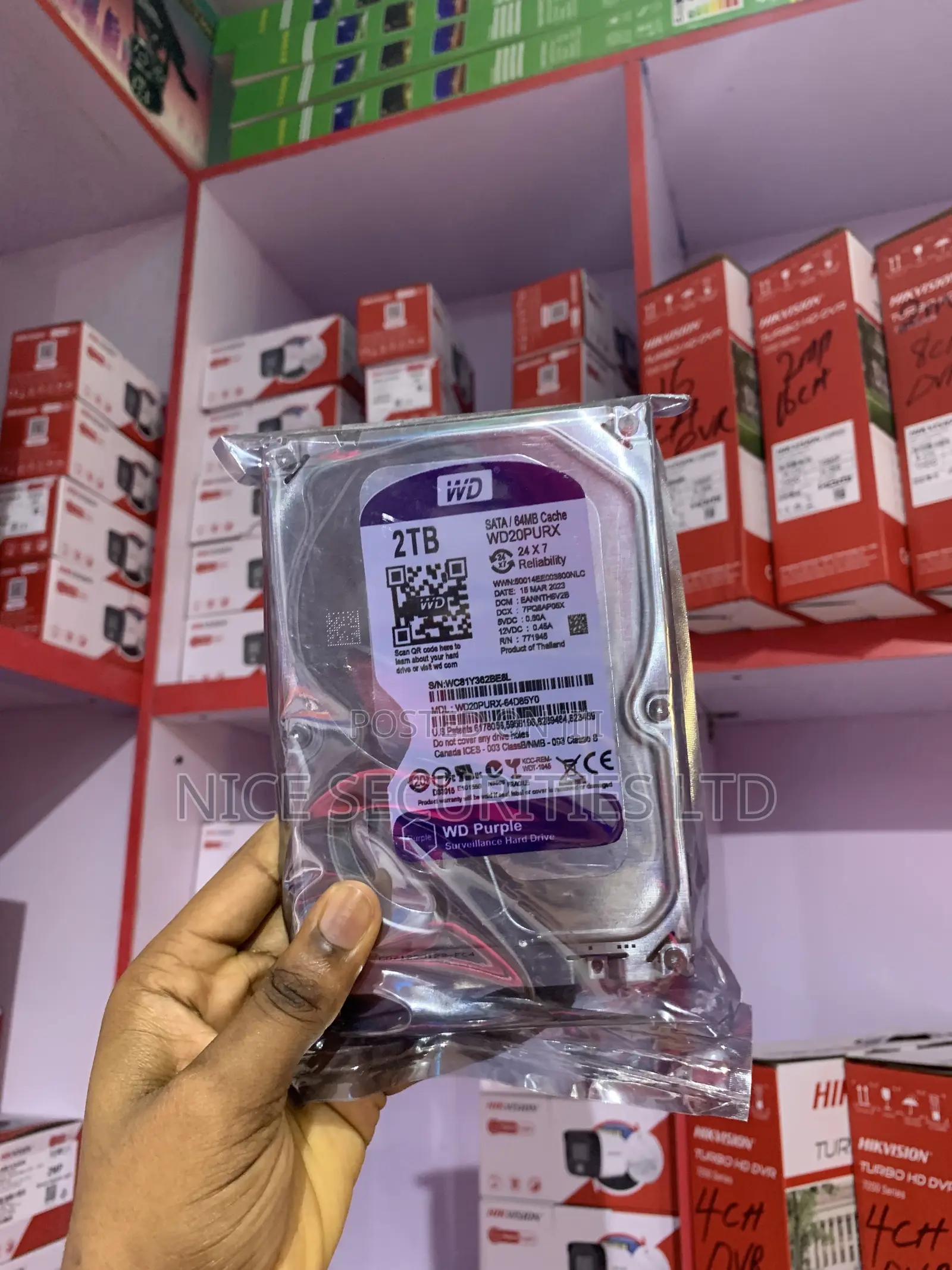 WD 2.TB Hard Disk Drive