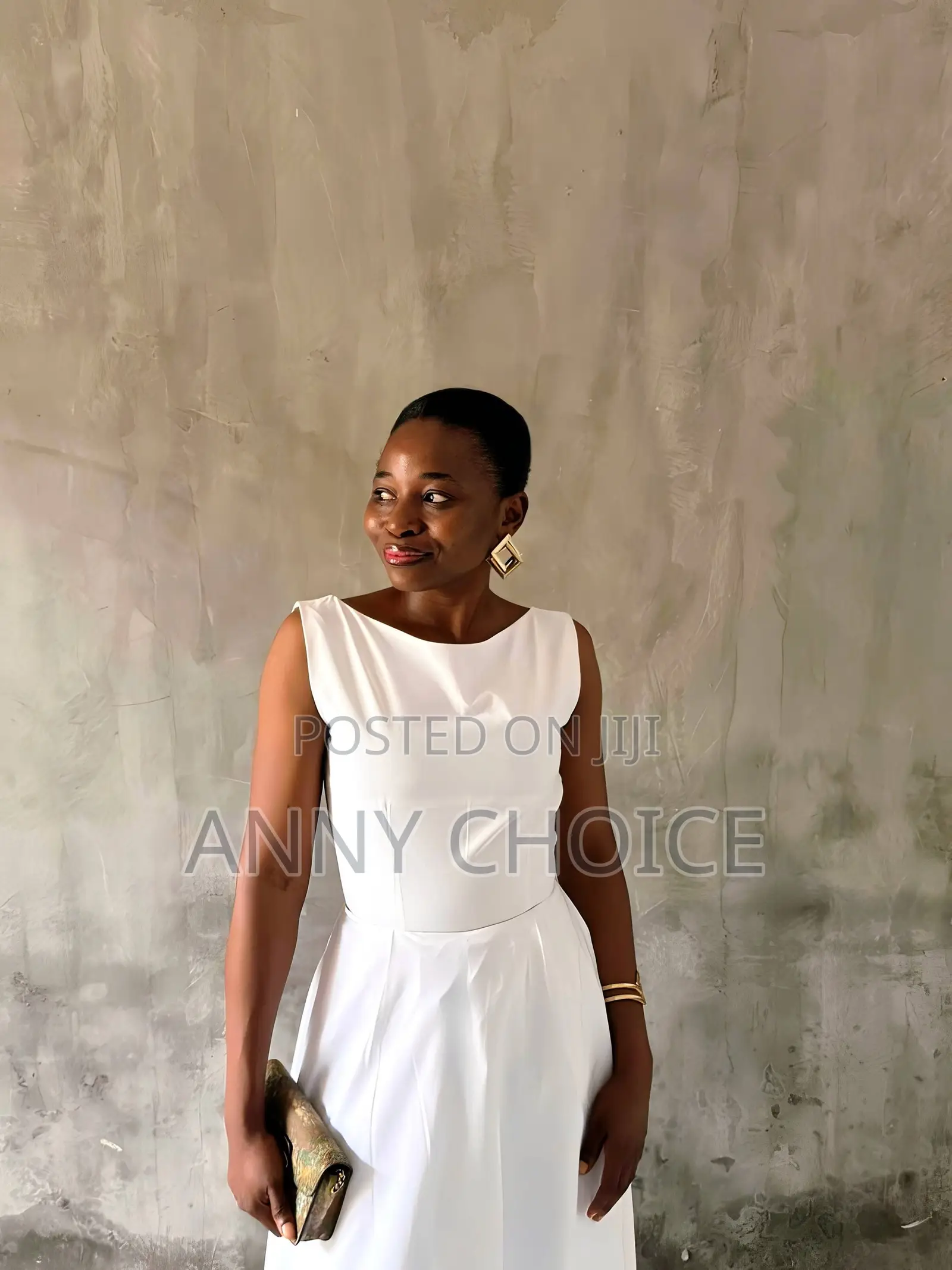 White Maxi Flare Dress