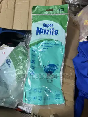 American Safety Super Nitrile Cotton Flocklined Gloves