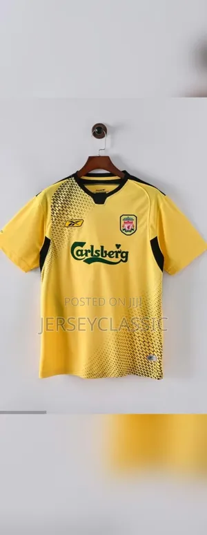 Yellow and Black Liverpool Football Club Jersey – Sportswear