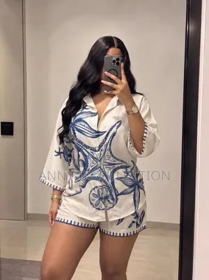 Ladies Shorts and Shirt Beach Outfit