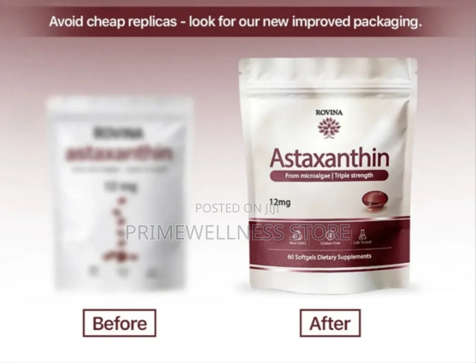 ROVINA Astaxanthin From Microalgae 12 Mg Softgel