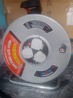 50-Meter Heavy Duty Industrial Extension Cable Reel