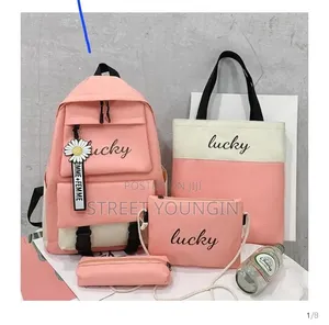 Girly 4in1 Different Stylish Backpack,handbag,shoulder Bag,Pencil Case