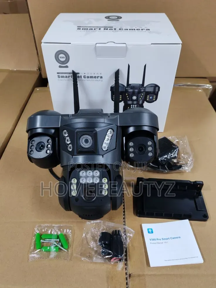 Three Lens Solar PTZ Camera